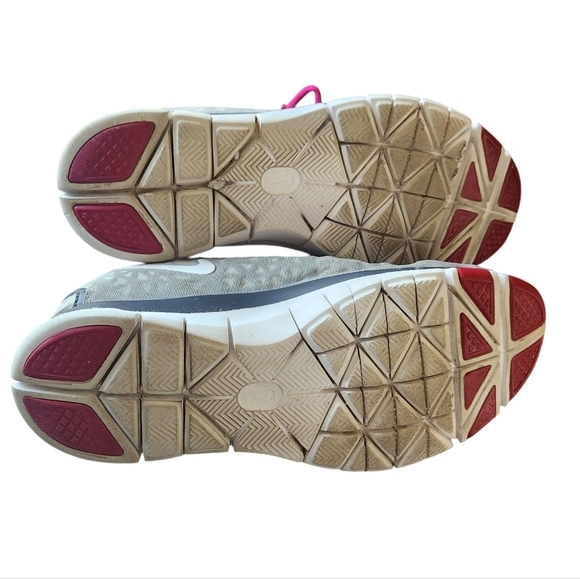 Nike Free TR Fit 3 Running Textured Gray Pink Tennis Shoes Sneakers Women's 8.5 - Picture 3 of 9